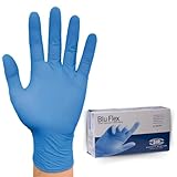 Sir Safety System BLAUE FLEX HANDSCHUHE (Packung mit 100 Stk.), M Nitril- und Vinylhandschuhe Blau, Einweghandschuhe, Arbeitshandschuhe M, latexfrei und puderfrei, dehnbar. 100 Stück/Karton.