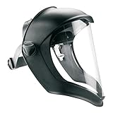 Honeywell 1011624 Bionischer Gesichtsschutz mit kratzfester/Fogban-beschichteter transparenter Polycarbonat-Linse, dielektrisches Design, bequeme Passform mit Brille und Atemschutzmaske (1 Stück)