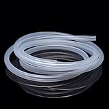 Silikonschlauch 6mm ID x 9mm OD, 3 Meter Flexibler Silikonschlauch Lebensmittelecht Transparent Silikonkautschuk Schläuche für Luft Öl, Haushalt, Trinkwasser, Pumpenübertragung