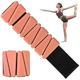 Handgelenkgewichte, Set mit 2 (je 0,5 kg), verstellbare Handgelenk- und Knöchelgewichte für Frauen, tragbare Silikon-Arm- und Beingewichte für Yoga, Tanz, Fitnessstudio, Walking, Laufen, Pilates,