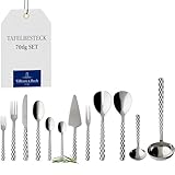 Villeroy und Boch Boston Tafelbesteck für bis zu 12 Personen, 70-teilig, Edelstahl