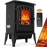 KESSER® Elektrokamin mit Heizlüfter & Fernbedienung 2000W...
