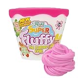 SLIMY Super Fluffy 100g Pink Spielmasse im Becher - der flaumigste Original Slimy Slime, lustig duftende Schleim Knete für Kinder
