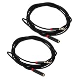Angoily 2 Stück Audio Verlängerungskabel 3m – Aux Stecker Buchse Mikrofon Verlängerungskabel Kompatibel mit Kopfhörern Signalverlustfrei für Büro und Reisen