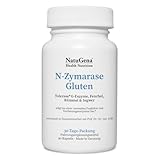 NatuGena N-Zymarase Gluten, Tolerase, G-Enzyme, Fenchel, Kümmel, Ingwer, 90 Kapseln (30 Tage Packung)