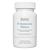 NatuGena N-Zymarase Gluten, Tolerase, G-Enzyme, Fenchel, Kümmel, Ingwer, 90 Kapseln (30 Tage Packung)