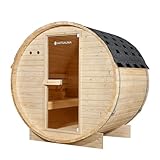 Artsauna Outdoor Fasssauna Spitzbergen 120 für 2 Personen -...