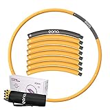 Eono Hula Hoop Reifen Erwachsene Kinder mit Schaumstoff, Fitness Hula Hoop zur Gewichtsreduktion, 8 Segmente Abnehmbarer Hoola Hoop Reifen Geeignet Für Fitness/Sport 1.2kg 1.8kg