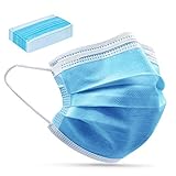 ProMedix PR-280 3-Lagige Gesichtsmaske 10-er Pack Mundschutz Nasenabdeckung Mundbedeckung Staubmaske Blau