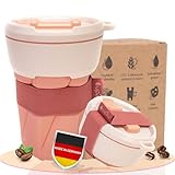 MuC My useful Cup® – Faltbarer Coffee-to-go Becher versch. Farben | klimaneutral | Made in Germany | Reisebecher | Mehrwegbecher für unterwegs | 100% recycelbar | 100% BPA-frei | Kaffeebecher 350ml…