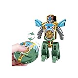 2 In 1 Transformable Roboter Fidget Spinner Spielzeug | Sensorisches Stressabbau Verformbares Mini Roboter Spielzeug Für Kinder & Erwachsene | Reisespielzeug Cooles Handspinner Für Junge/Mädchen Ab 3+