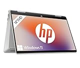 HP Pavilion x360 2-in-1 Laptop |14' FHD IPS-Touchscreen | Intel Core i5-1235U | 16 GB RAM | 512 GB SSD | Intel Iris Xe-Grafikkarte | QWERTZ Tastatur | Windows 11 Home | Silber