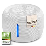 Pretty Paw© Trinkbrunnen für Katze – Flüsterleiser 2,5L Katzenbrunnen mit LED & Aktivkohlefilter | BPA-frei & leicht zu reinigen | Hochwertige Lösung zum fairen Preis