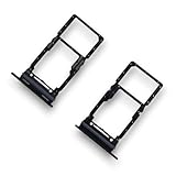 jbTec Dual SIM-Tray/SD-Card kompatibel mit Samsung Galaxy A26 5G - Kartenhalter Slot Schlitten Rahmen, Farbe:Schwarz (Black)