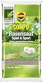 COMPO Rasensaat Spiel und Sportrasen - Rasensamen für den Sport- und Spielrasen - zuverlässige Aussaat - 4 kg