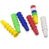 TOYZFRIENDY 60 Stück Bunter Kunststoff Fingerschutz Fingerhutkappen für Selbstgemacht Basteln Nähen Quilten Leichter Nadelschutz für Handarbeiten und Nähgruppen