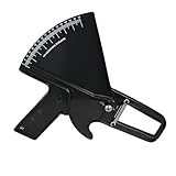 YOSADIER Messinstrument der Fettdicke Hautfaltenmessschieber Körperfettband Körperfetttester Hautfaltentester gewichtsverlust rechner Fettmesser Black