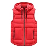 Steppweste Herren Mit Kapuze, Weste Herren Outdoor, Ärmellose Sportweste Jacke Winterweste Mit Taschen Warme Gefütterte Übergangswesten Gesteppte Freizeitjacke Winddichte Outdoorwesten Outerwear Tops