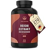 Reishi Pilz-Extrakt - 270 Kapseln (650mg) - Hochdosiert:...