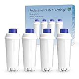 Kaffeefilter, Ersatz für De'Longhi® Wasserfilter DLSC002, Kompatibel mit De'Longhi® Magnifica® S, Eletta® Explorer, Water filter Kompatibel mit Delongie ECAM, Esam, ETAM, BCO, EC (4er Pack)