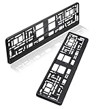 baytronic Kennzeichenhalter schwarz matt 2er Set