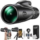 K&F Concept 8-32X50 HD Monokular Teleskop Kontinuierlicher Zoom mit Mobiltelefonclip für Vogelbeobachtung, Jagen, Wandern, Konzert