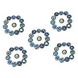 ULTECHNOVO 100 Stück Cabochons Für Die Schmuckherstellung Cabochon-Steine Ornamente Glas Sammelalbum Verzierungen Edelsteine Glasaufkleber Runde Glas-Cabochons Weihnachtsutensilien