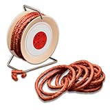 WURSTBARON® Wurst Kabeltrommel, 3,5 m Wurst nach Krakauer Art, inkl. Nachfüllpack, hochwertige Qualität und rauchiges Aroma, lustiges Geschenk, 2 x 240 g