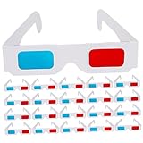 MOLUCKFU 40st 3D-Brille Aus Papier 3D-rot-blau-Brille Rot-Blaue Pappbrille Brillengestell Für 3D-Filme Brillengestell Aus Pappe Rot Cyan 3D Brille 3D-Brille Anaglyphenpapier 3D-sichtbrille