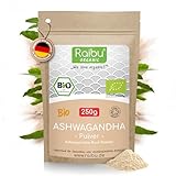 Raibu Bio Ashwagandha Pulver 250g -Withania somnifera - 100%...