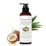 Kokosöl für Haut Haare, Natürliches Coconut Oil, Feuchtigkeitsspendendes und Beruhigendes Kokosöl Flüssig, Hautöl Reparatur und Pflege, Coconut Oil für Massage