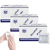 300 Stück Alkoholtupfer,Hygienische Einzelverpackung Alcohol Wipes,Alkoholtupfer Desinfektion Haut,Kleine Größe 6 CmX6 Cm,Zur Reinigung Von Handys,Spielzeug,Tastaturen,Tischen Und Stühlen
