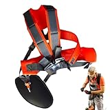 Rasentrimmer-Schultergurt, verstellbarer, bequemer Trimmergurt für Rasenmäher – atmungsaktive Gurtaufsätze, humanisiertes Design für Freischneider oder Gartenarbeit