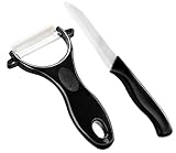 Rosenstein & Söhne Keramikschäler: Keramik-Messer & Schäler (PEARL Edition) (Spargelschäler, Sparschäler Keramik, Apfelschneider)