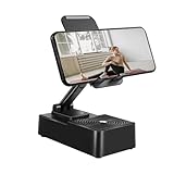 Faltbarer Telefonständer für Schreibtisch, Handyständer für Schreibtisch | Faltbare Desktop -Verstellbarer und 360 -Grad -rotierende Tablet -Ständer mit drahtloser Lautsprecher,Nicht ruhig
