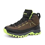 Xemuck Kinder Wanderschuhe Jungen Trekking Wanderstiefel Mädchen Outdoor Turnschuhe Trekkingschuhe Komfort Four Seasons Schuhe Braun-grün EU35
