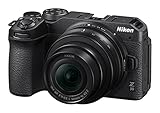 Nikon Z 30 Kit DX 16-50 mm 1:3.5-6.3 VR (20,9 MP, 11 Bilder pro Sekunde, Hybrid-AF mit Fokus-Assistent, ISO 100-51.200, 4K UHD Video mit bis zu 125 Minuten Länge) Schwarz