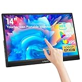 Lrtzcbi Tragbarer Monitor Touchscreen 14 Zoll, IPS Touch Bildschirm Monitor 1920x1080 Portable Computer Display mit USB C HDMI für Laptop/PC/Telefon/Xbox/Switch/PS4/Raspberry pi
