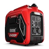 ERAYAK 2400W Notstromaggregat Leise Inverter Stromerzeuger Benzin, Stromgenerator Notstromaggregat Inverter mit Ölsensor ECO-Modus und LCD-Display Geeignet für Camping, Wohnmobile