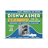 Maschinenpfleger Tabs – Spülmaschinentabs gegen Schmutz und Fett im Inneren der Spülmaschine,Geschirrspültabs für Tiefenreinigung, Fettlösekraft und Glanz mit Schutzschild (1)