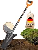 Der stabile Spaten mit Wurzelsäge | Wurzelspaten für das einfache Graben im Garten | mit ergonomischem Griff und breiter Trittkante | vereinfacht die Gartenarbeit bei harten Böden