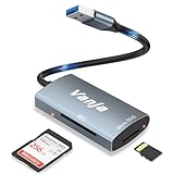 Vanja SD Kartenleser, High-Speed USB 3.0 Speicherkartenleser Adapter für SD, SDXC, SDHC, Micro SD, MMC