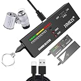 HMKIS Diamant-Tester, hohe Genauigkeit, Schmuck-Diamant-Tester + 60-fache Mini-LED-Vergrößerung, professioneller Diamant-Auswahl für Anfänger und Experten, Wärmeleitfähigkeitsmesser