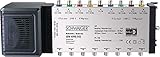 SCHWAIGER -SEW4098 531- SAT Multischalter 9 → 8 | verteilt 2 Satellitenposition auf 8 Ausgänge | Einspeisung von terrestrischen Signalen (passiv) | Signale vom 2. Quattro LNBs