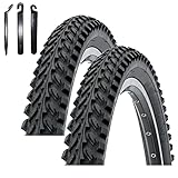 Angebot-Set / 2 x Kenda K-898 20' MTB Fahrradreifen Fahrradmantel in Schwarz 50-406 (20 x 2.00) inkl. 3 Reifenheber