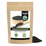 Sesam schwarz (500g), Schwarzer Sesam 100% natürlich, Schwarze Sesamsamen ohne Zusätze