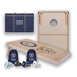 Uber Games - World Cornhole League – 90 x 60 cm Doppelbrett-Set & Tasche (3 x 2 Fuß) Turnierqualität Board & 16 professionelle Cornhole Bags – Offiziell lizenziert (Inklusieve transporttasche)