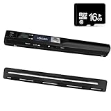 AOZBZ Portable Document Scanner Dokumentenscanner, 900DPI Mobile USB Handscanner A4 Farb Photo Scanner Handy Scan (JPG/PDF-Format, Hochgeschwindigkeits-USB 2,0,Brauchen Micro SD/TF Card) (Scanner)
