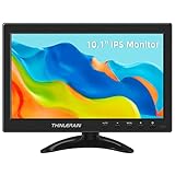 Thinlerain 10.1 Zoll Kleiner PC Monitor Mini Monitor 1366x768 LED IPS Bildschirm mit HDMI VGA Monitor für Computer, Laptop, integrierter Lautsprecher