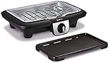 Tefal Elektrogrill, multifunktional, „Easy Grill“, 2-in-1, für BBQ-Grill und Plancha, Verwendung im Innen- und Außenbereich, 2100 W Tischgrill Schwarz